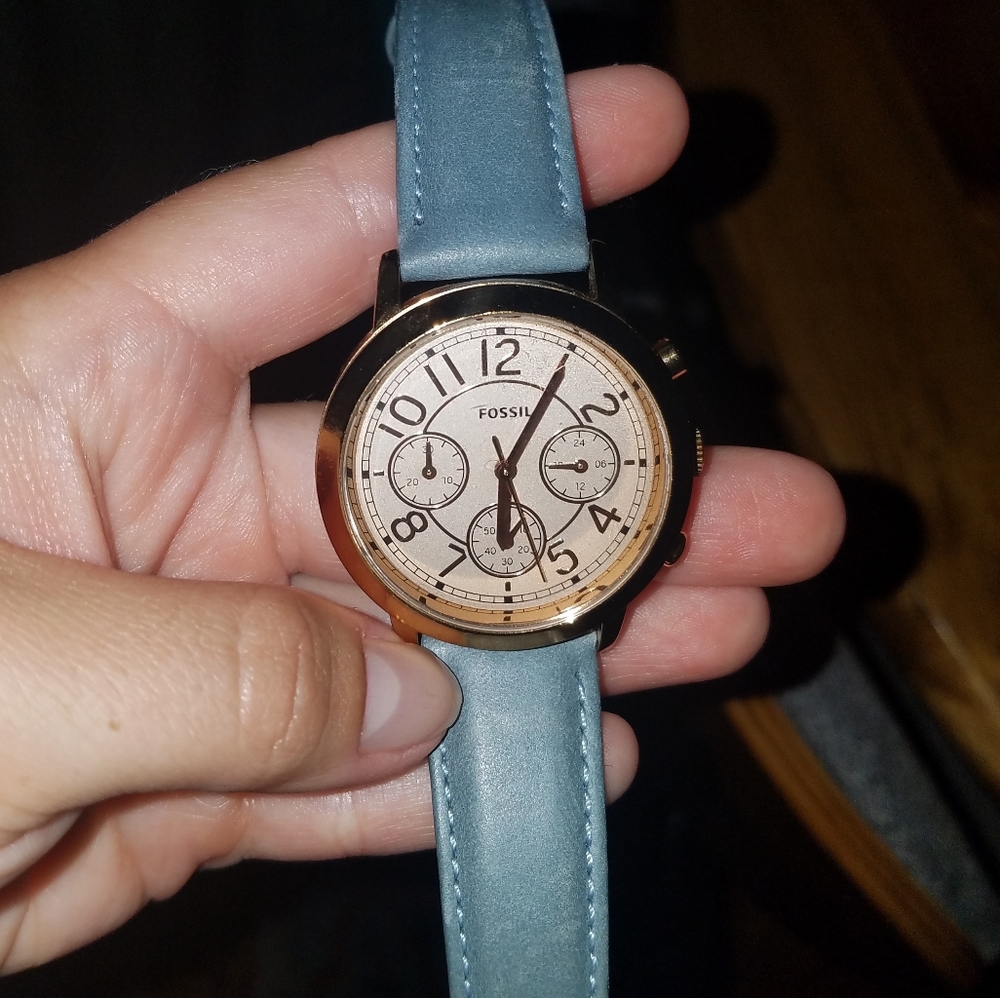 Fossil Watch Powder Blue